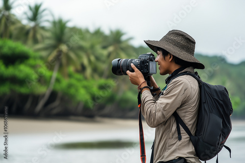 Travel Photographer at Work