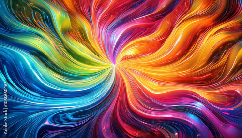 Vibrant Abstract Background with Bright Colors and Dynamic Patterns