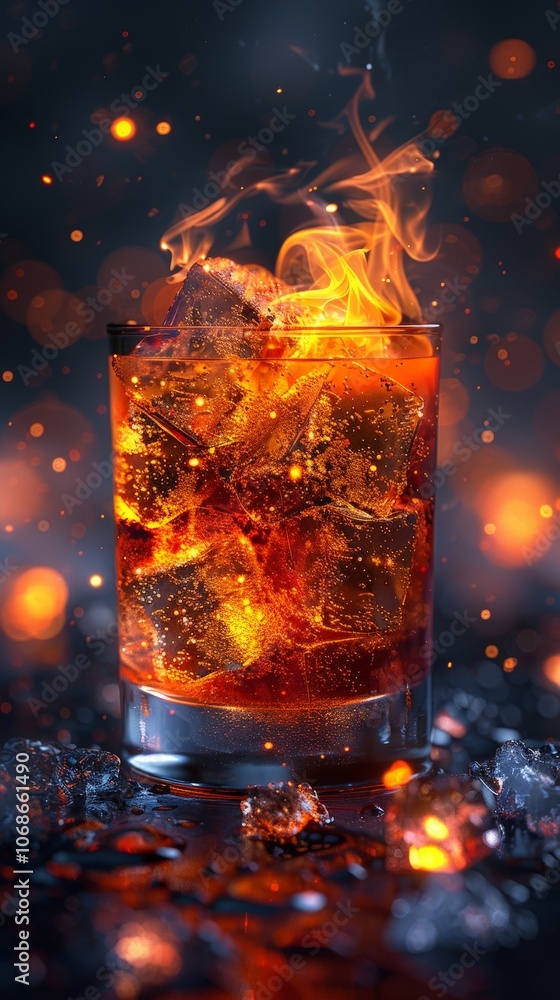 A cocktail at the simple background. A cocktail at the simple background.