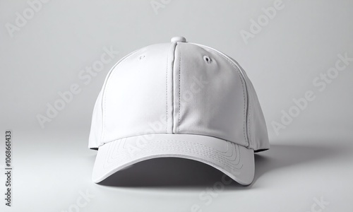 Baseball caps minimalist design white and black contrasting photo