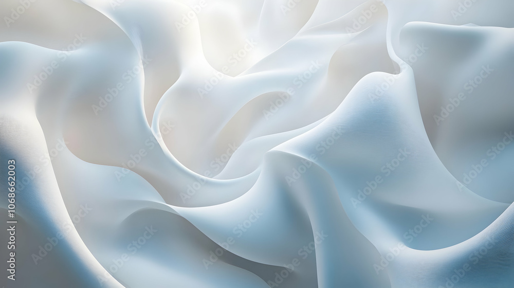 Obraz premium Bright white abstract background with soft gradients, suitable for design projects 
