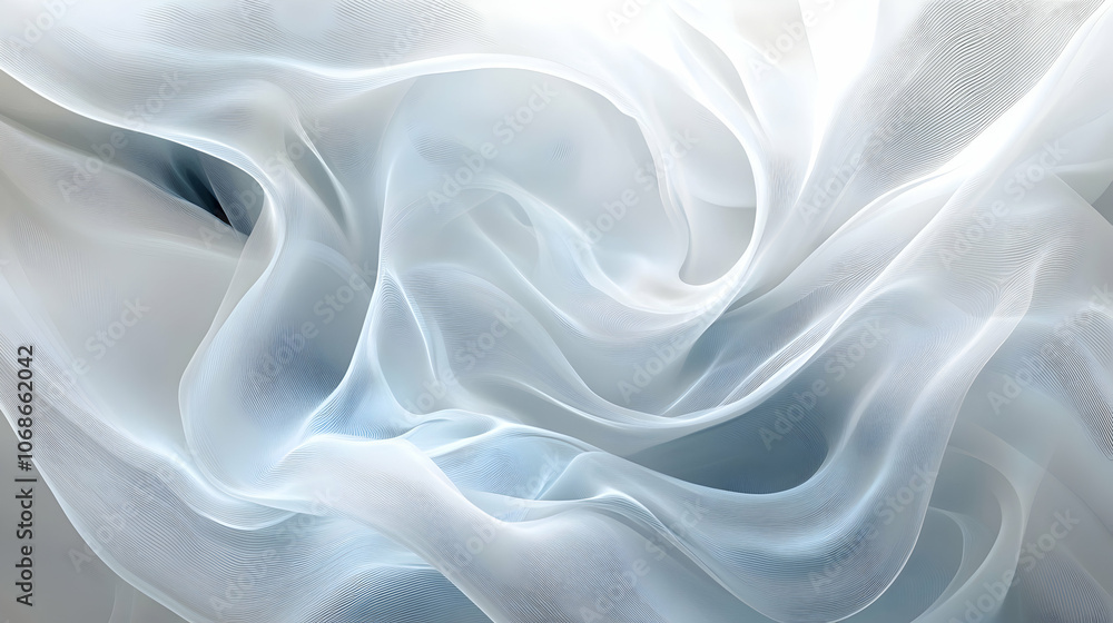 Fototapeta premium Bright white abstract background with soft gradients, suitable for design projects 