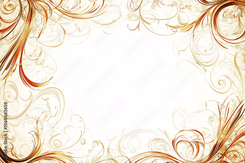 intricate golden swirls forming a decorative border on a white background perfect for invitations or elegant design themes
intricate golden swirls forming a decorative border on a white background perfect for invitations or elegant design themes