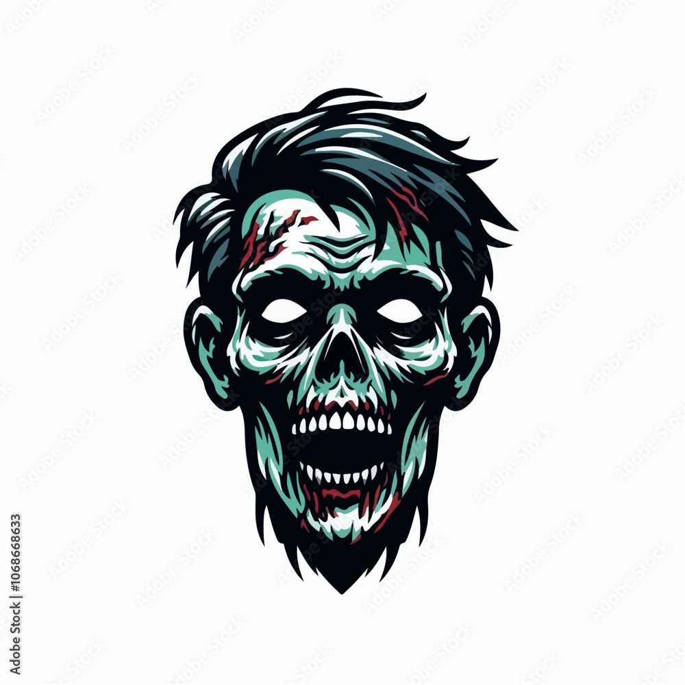 zombie logo illustration zombie logo illustration