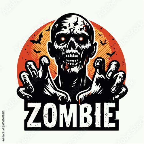 zombie logo illustration