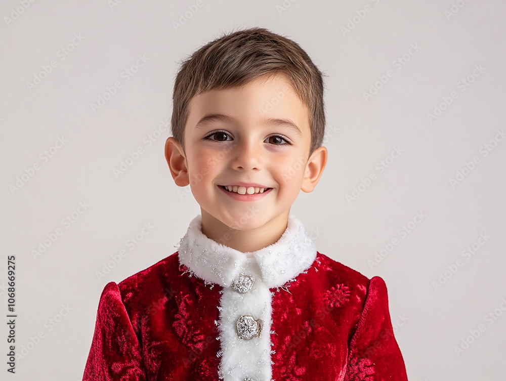 Christmas boy on white background Christmas boy on white background
