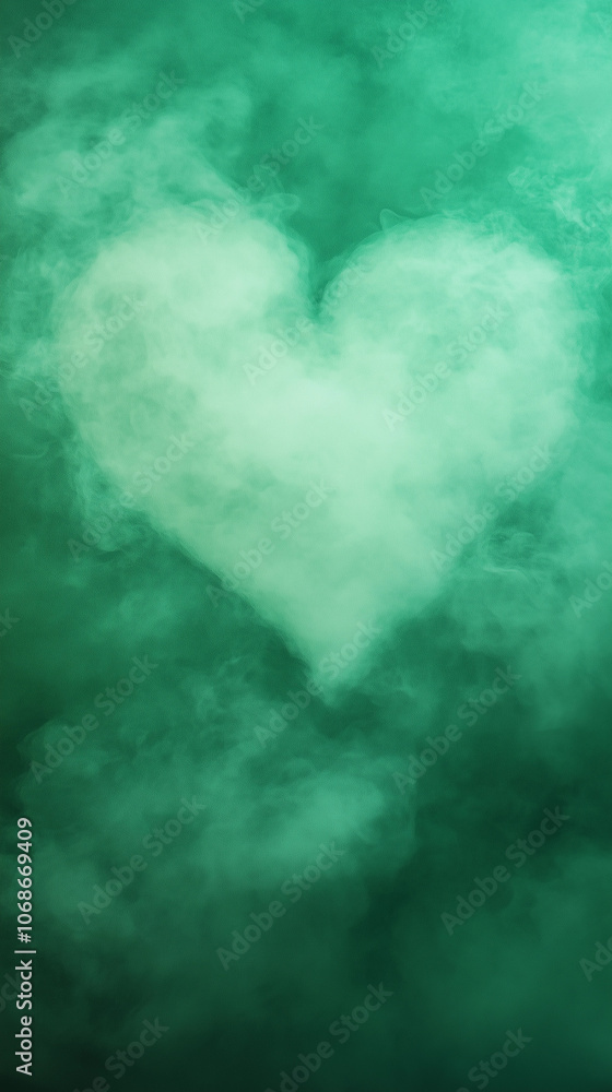 Green heart smoke cloud mist abstract dreamy ethereal calm romantic background texture healing mindfulness spiritual support atmosphere blank copy space mockup banner wallpaper fancy pretty romance Green heart smoke cloud mist abstract dreamy ethereal calm romantic background texture healing mindfulness spiritual support atmosphere blank copy space mockup banner wallpaper fancy pretty romance