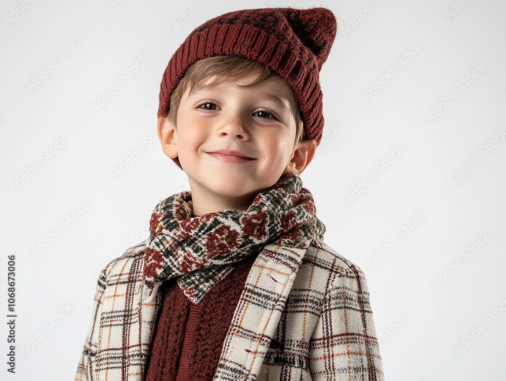 Christmas boy on white background Christmas boy on white background