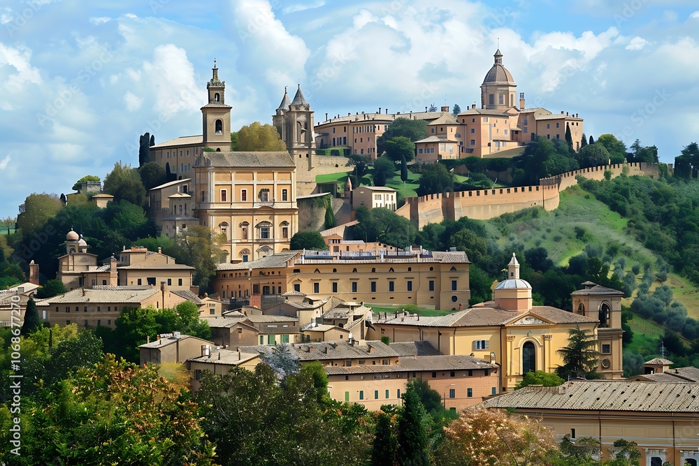 Obraz premium Panoramic view of Rome, Italy. The streets of the old city.