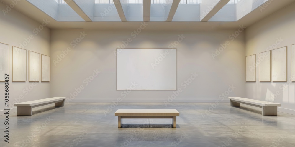 installation blank white frame gallery space installation blank white frame gallery space