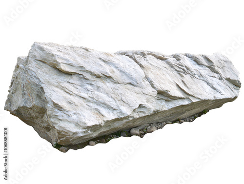 a large rock on a white background