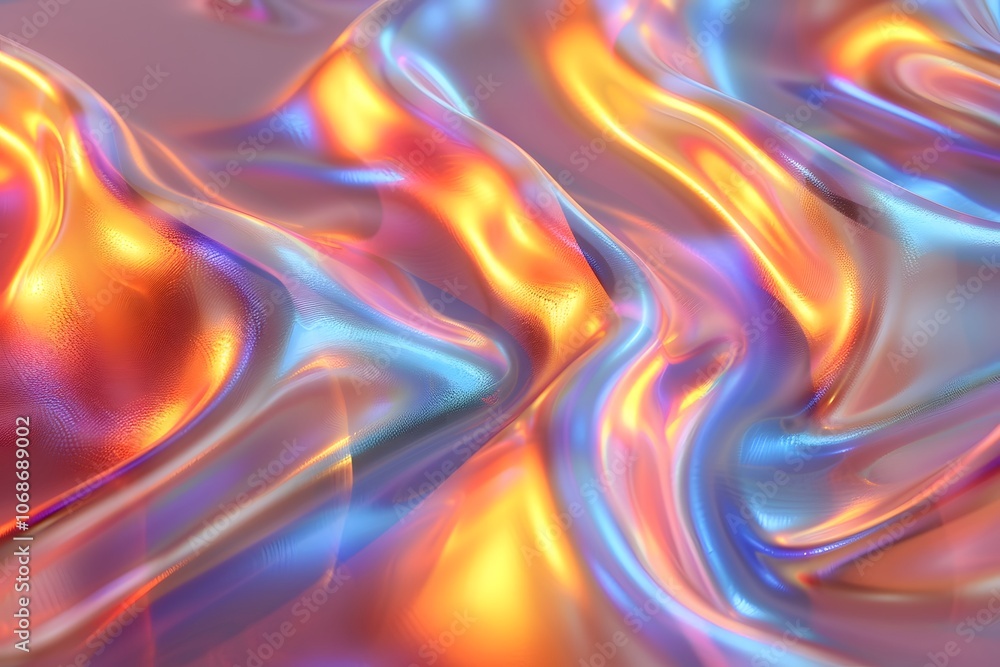 Vibrant Abstract Waves of Iridescent Light for Modern Design Vibrant Abstract Waves of Iridescent Light for Modern Design