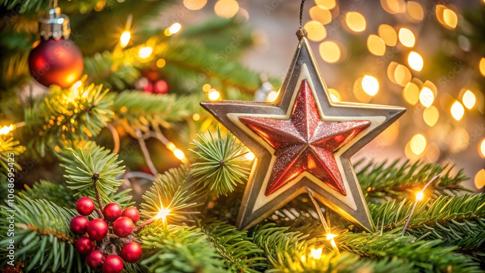Christmas background with 3D abstract Christmas decorations. Christmas background with 3D abstract Christmas decorations.
