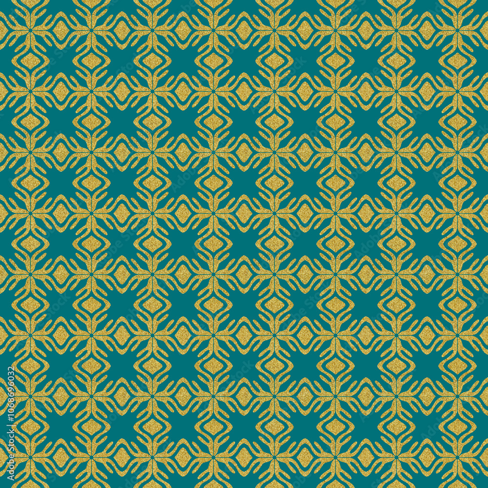Wallpaper repeat pattern with glitter gold Wallpaper repeat pattern with glitter gold