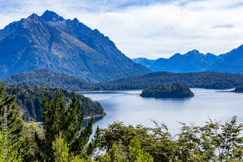 Mountain Lakes on sunny summer day