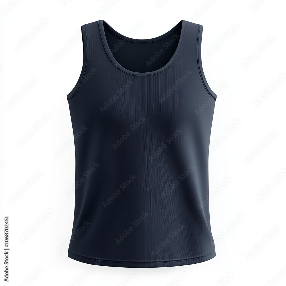 realistic high quality Navy Blue tank top mockup isolated realistic high quality Navy Blue tank top mockup isolated