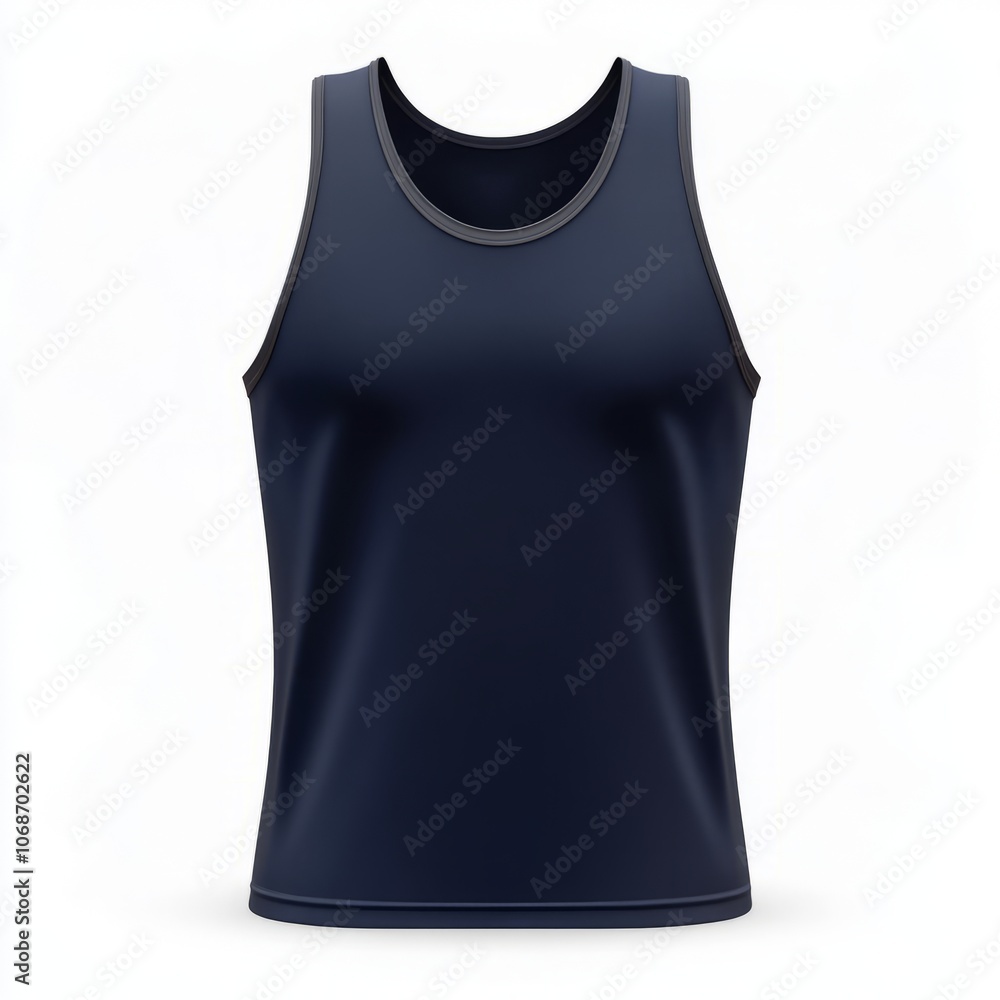 realistic high quality Navy Blue tank top mockup isolated realistic high quality Navy Blue tank top mockup isolated