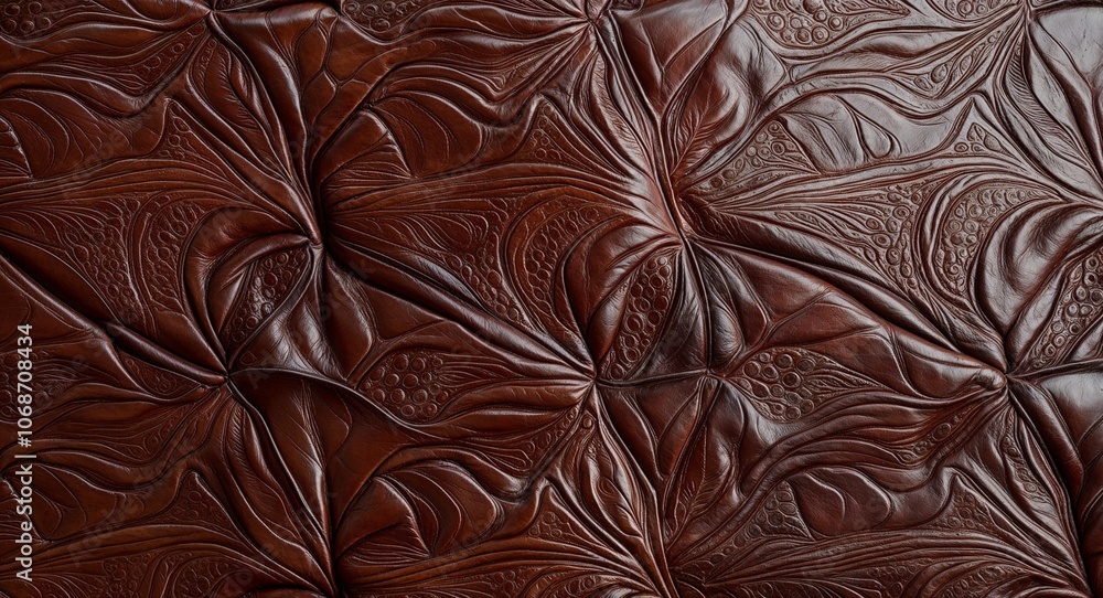 Embossed leather background with detailed patterns for luxury feel Embossed leather background with detailed patterns for luxury feel