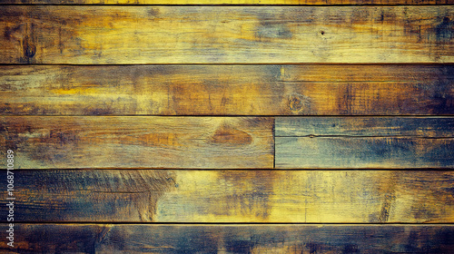Wallpaper Mural A rustic wooden background texture, showcasing a rich variety of light to medium brown tones. Torontodigital.ca