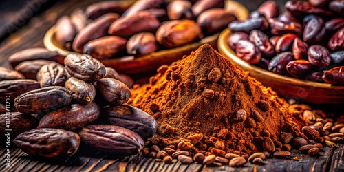 Wallpaper Mural Dark chocolate, cacao beans, a visual story. Torontodigital.ca