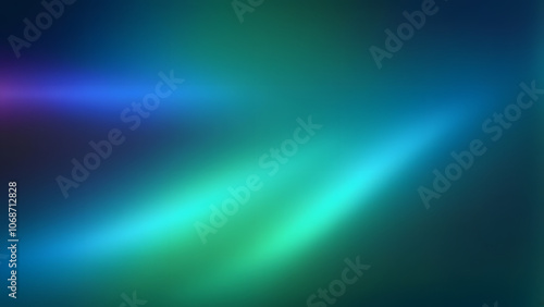 A prismatic gradient from emerald green to sapphire blue shimmering and catching light, AI Generated