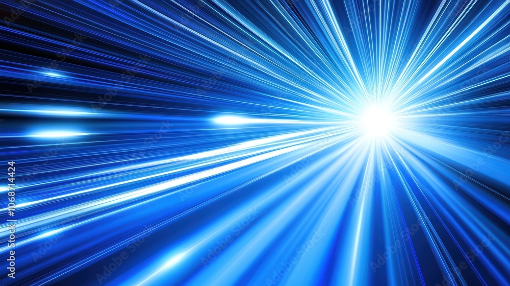 Obraz premium Bright Light Paths in Cyber Network Design