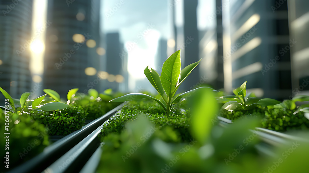 Innovative architecture transforms urban skylines with sustainable green spaces and smart technology Innovative architecture transforms urban skylines with sustainable green spaces and smart technology