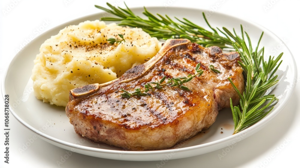 pork chop with mashed potatoes pork chop with mashed potatoes