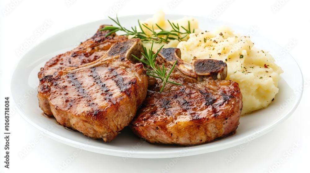 pork chop with mashed potatoes pork chop with mashed potatoes