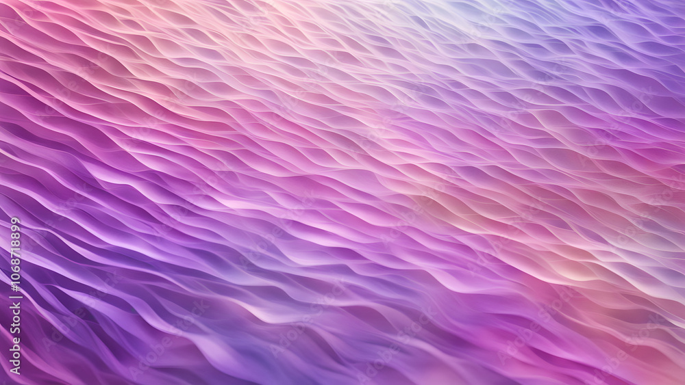 Fototapeta premium A soft prismatic gradient blending from purple to pink with shimmering holographic reflections, Ai Generated