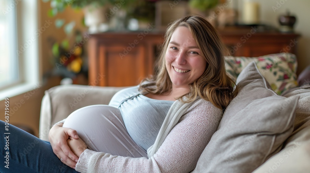 Portrait of a happy pregnant woman / expectant mom / pregnancy / women's health Portrait of a happy pregnant woman / expectant mom / pregnancy / women's health