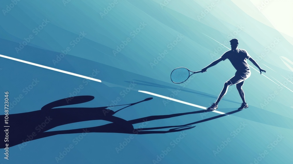 Fototapeta premium A Pause in the Action: The Humble Tennis Ball, Center Stage on a World-Famous Court