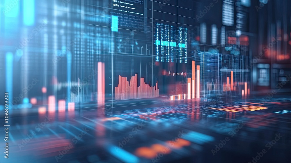 Abstract Digital Data Visualization Background Abstract Digital Data Visualization Background