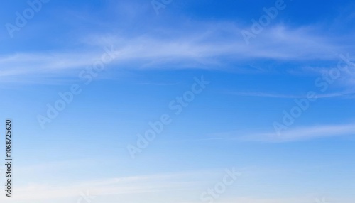 cloudless blue sky