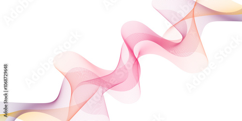 Abstract wave element for design. Digital frequency. Elegant abstract smooth swoosh speed gray wave modern stream. art background. Vector illustration. Wave with lines created using blend.	
