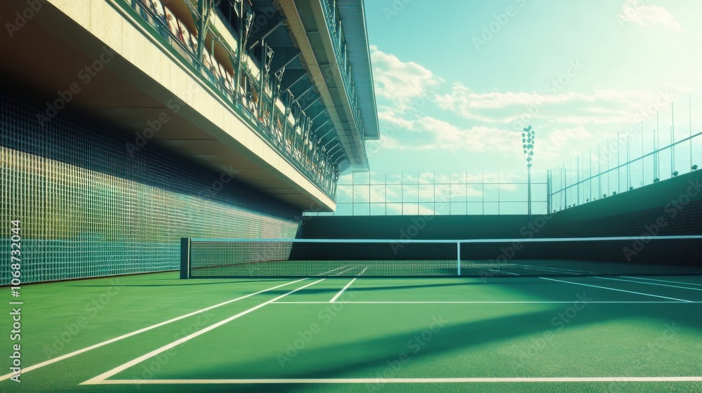 A Pause in the Action: The Humble Tennis Ball, Center Stage on a World-Famous Court A Pause in the Action: The Humble Tennis Ball, Center Stage on a World-Famous Court