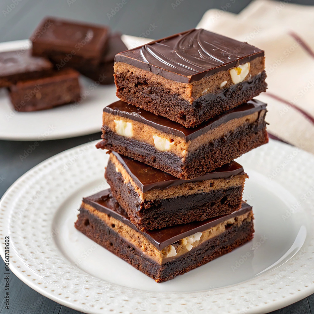 Pieces of dark chocolate bar isolated on white,Chocolate thins with white cream filling isolated on white Pieces of dark chocolate bar isolated on white,Chocolate thins with white cream filling isolated on white
