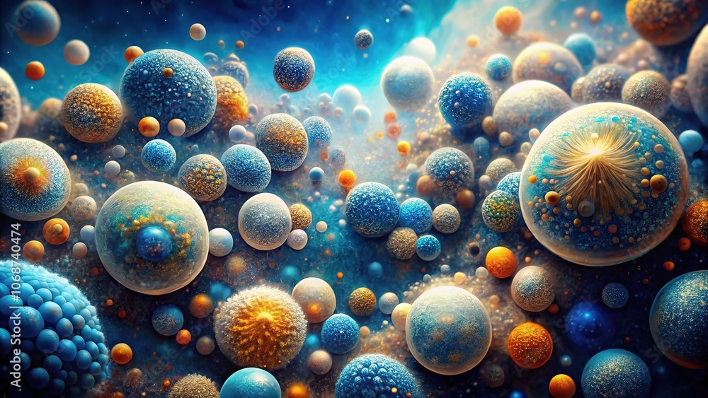 Spores of the Cosmos - Abstract Celestial Bodies Spores of the Cosmos - Abstract Celestial Bodies
