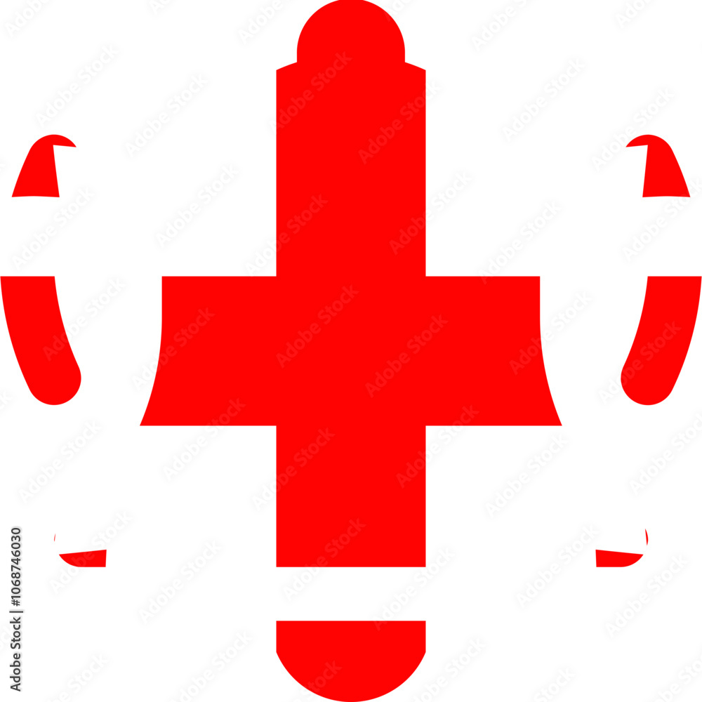 Fototapeta premium Georgia Flag On Alarm