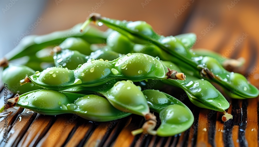 Explore the freshness of green edamame pods a nutrient-rich snack for health enthusiasts Explore the freshness of green edamame pods a nutrient-rich snack for health enthusiasts