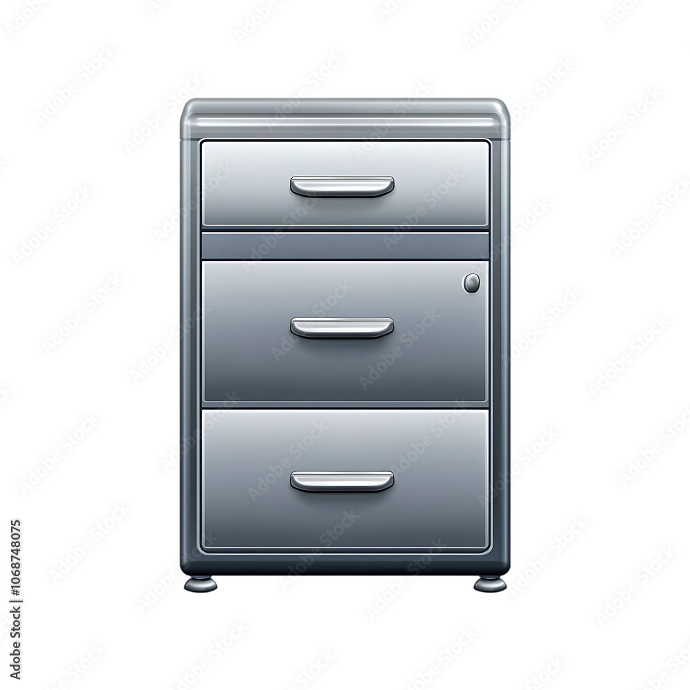 Locker isolated on a transparent background by AI generative.