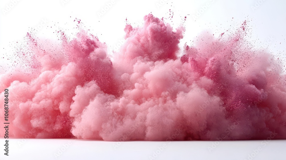 vibrant pink powder explosion set against a clean white backdrop, showcasing the vivid color contrast and dynamic movement, perfect for artistic visuals and creative projects vibrant pink powder explosion set against a clean white backdrop, showcasing the vivid color contrast and dynamic movement, perfect for artistic visuals and creative projects