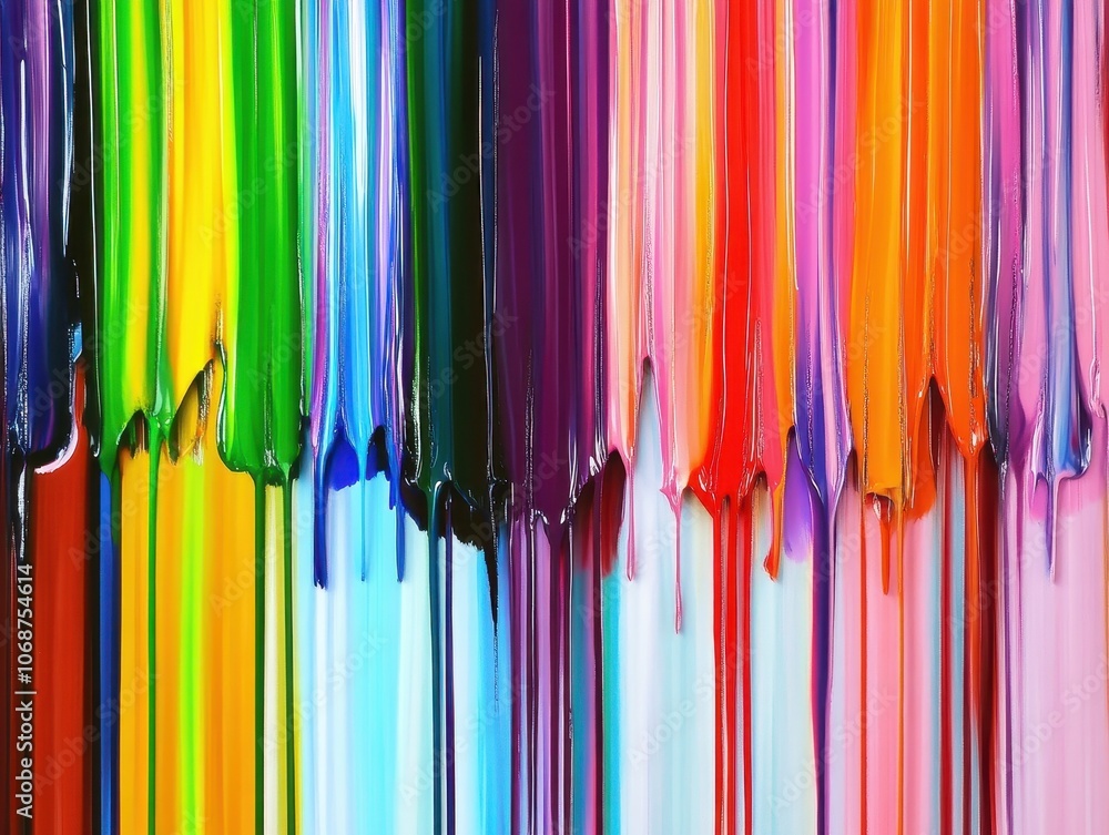 A vibrant splash of colorful paint drips in a harmonious blend, showcasing a spectrum of hues ranging from greens and blues to reds and purples. A vibrant splash of colorful paint drips in a harmonious blend, showcasing a spectrum of hues ranging from greens and blues to reds and purples.