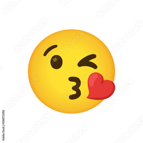 Winking Face with Kiss Emoji
