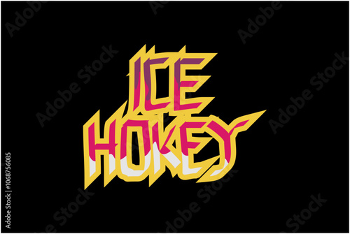 This is a graffiti style ice hokey handwriting suitable for logo designs, icons, t-shirts, text effects, sports, wallpapers, stickers and others