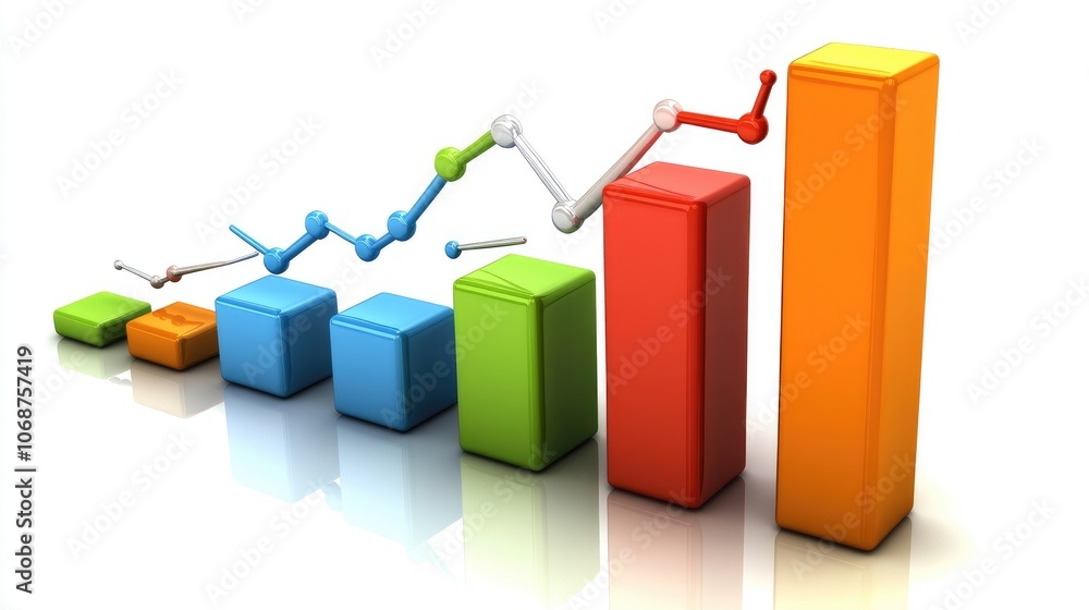Colorful Data Visualization and Growth Chart Design Colorful Data Visualization and Growth Chart Design