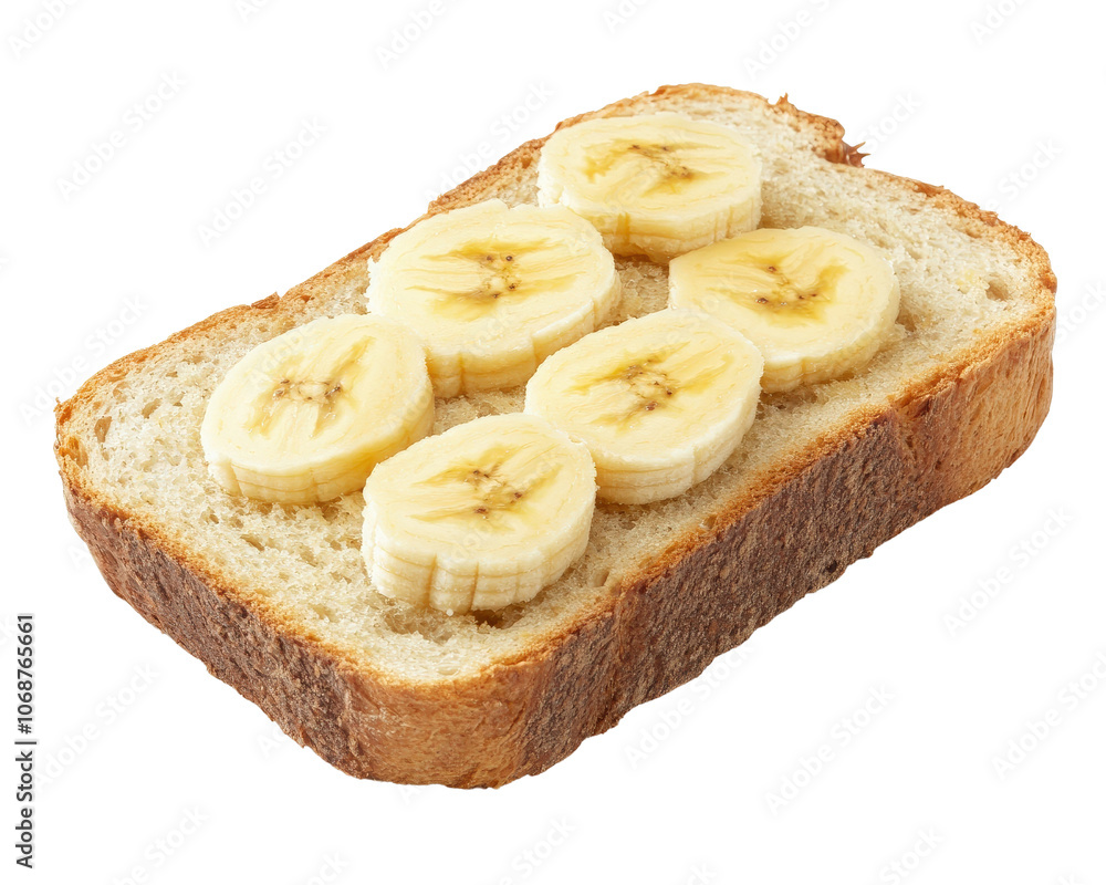 Fresh banana slices on whole grain bread create delicious and healthy snack. This simple yet nutritious combination is perfect for breakfast or quick energy boost Fresh banana slices on whole grain bread create delicious and healthy snack. This simple yet nutritious combination is perfect for breakfast or quick energy boost