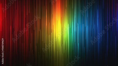 Rainbow vertical lines