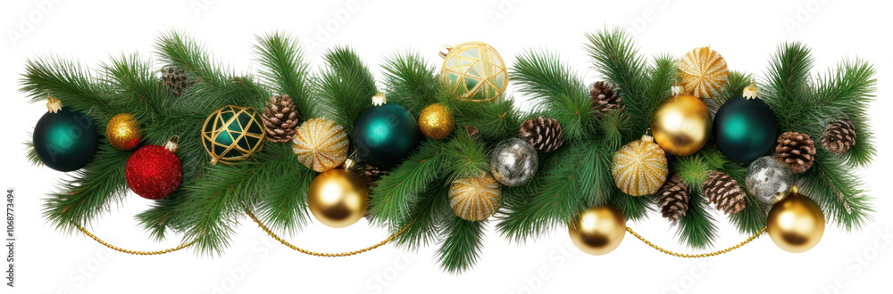 Naklejka premium PNG Christmas branch plant tree.