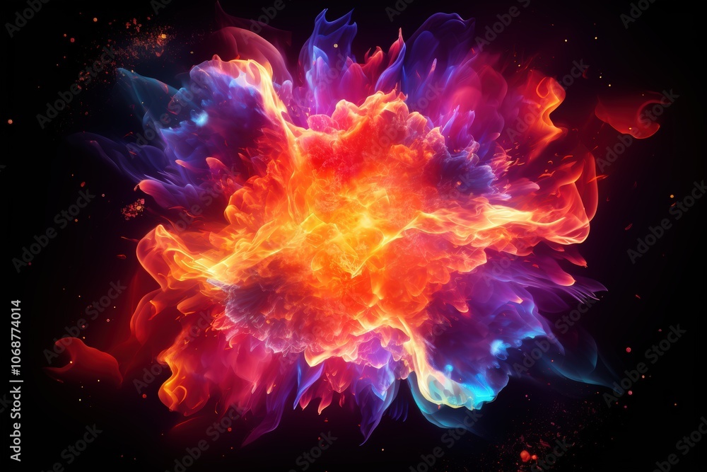 Abstract fire art Abstract fire art